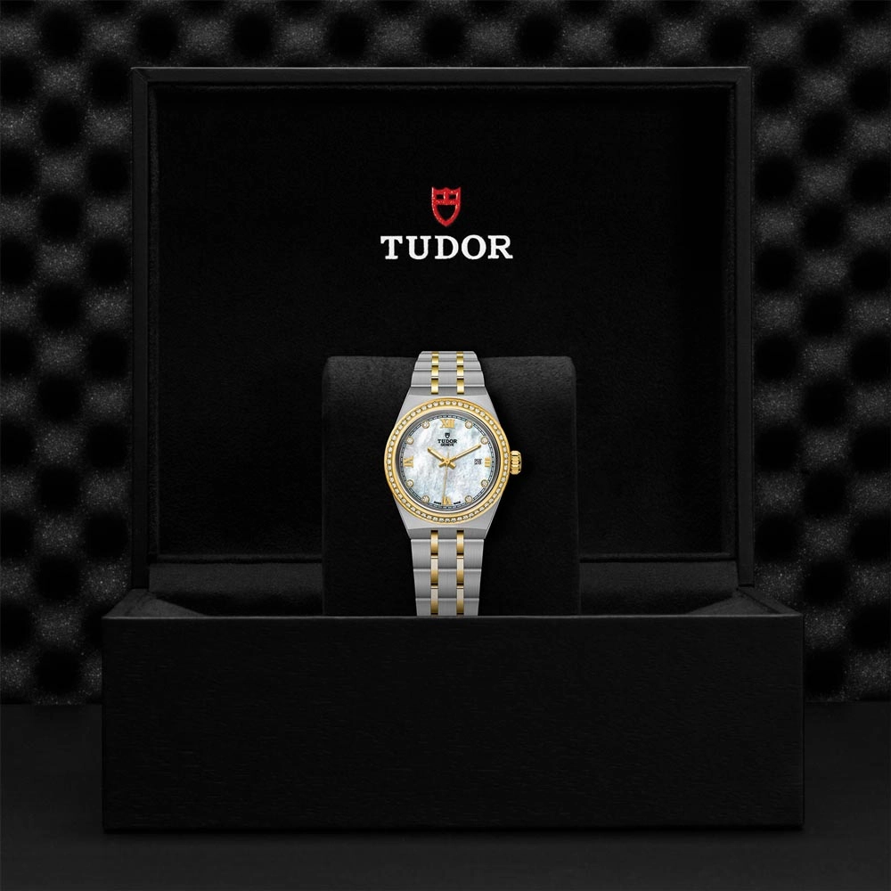 TUDOR Royal 28mm MOP Dial Steel & Gold Ladies Watch M28323-0001
