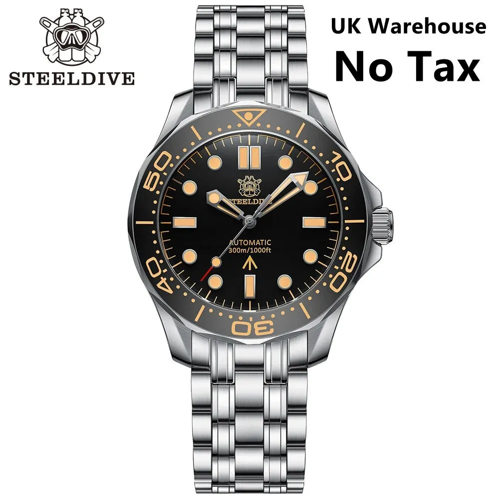 UK Warehouse - Steeldive SD1957 Vintage Sea Ghost Watch 