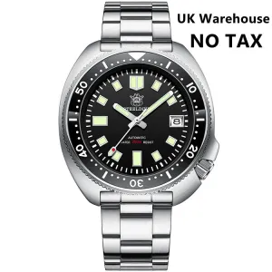 UK Warehouse - Steeldive SD1970 6105 Turtle Diver Watch V2 