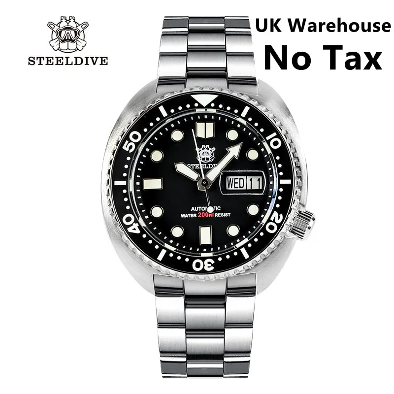 UK Warehouse - STEELDIVE SD1972 6309 King Turtle Dive Watch V2 