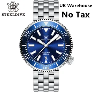 UK Warehouse - Steeldive SD1976 46mm 1000m Dive Watch 