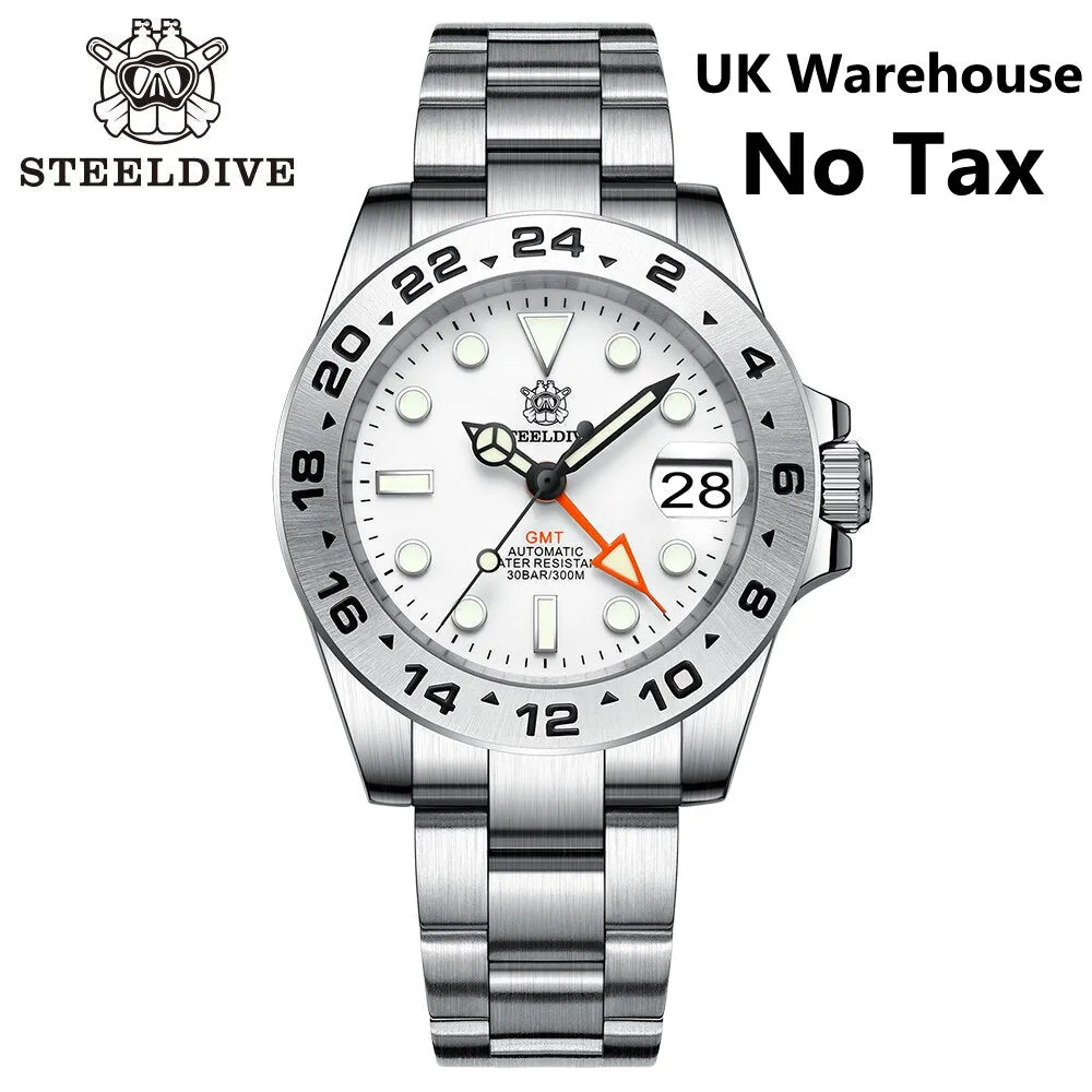 UK Warehouse - Steeldive SD1992 NH34 GMT Automatic Watch 