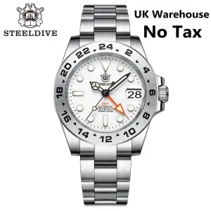 UK Warehouse - Steeldive SD1992 NH34 GMT Automatic Watch 