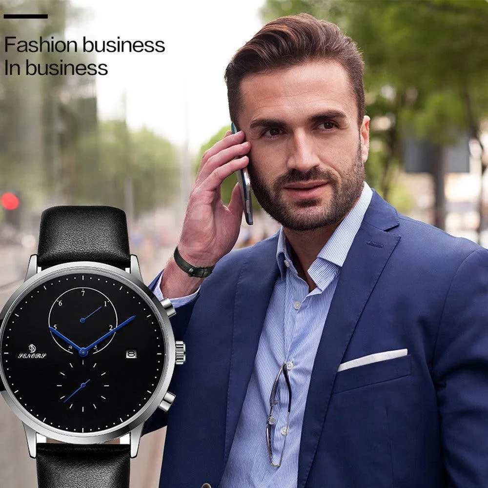Ultra-thin Men's Watch Non-mechanical Watch Waterproof Belt 