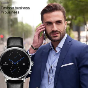 Ultra-thin Men's Watch Non-mechanical Watch Waterproof Belt 