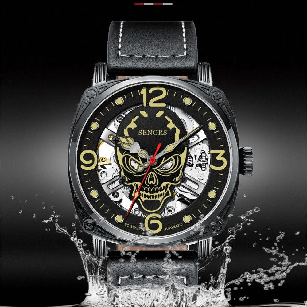 Upgraded Super Luminous Skull Mechanical Watch 