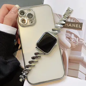 Watch Band Silk Scarf Bracelet Wave Pattern Z-shaped Steel Belt 