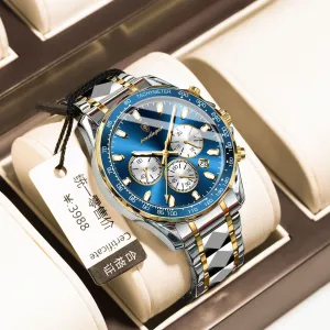 Waterproof Luminous Men's Watch Multifunctional Quartz 