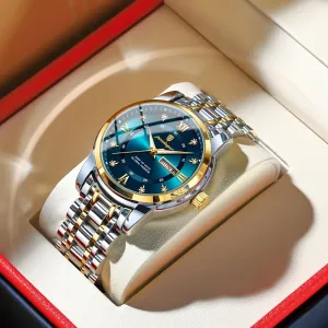 Waterproof Men's Double Calendar Luminous Quartz Watch 