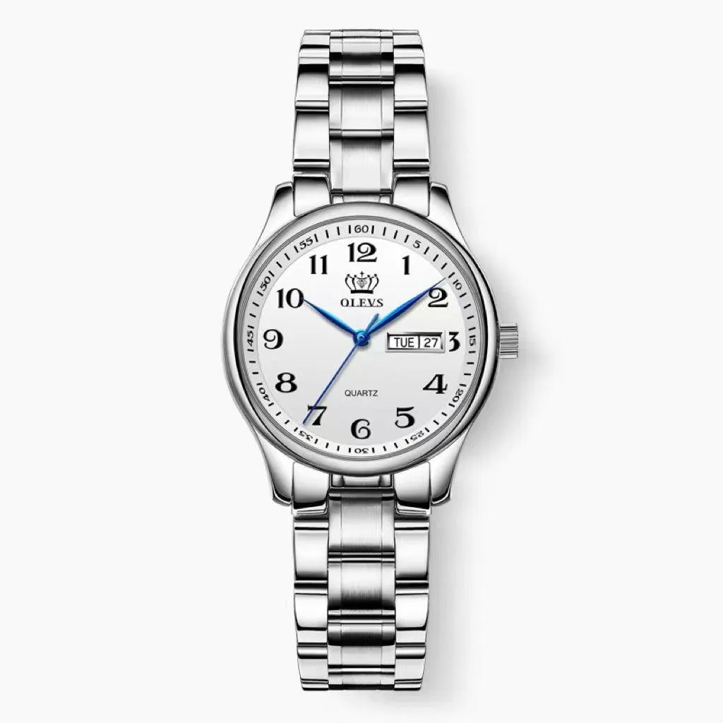 Waterproof Watch Men's Watch Calendar Middle-aged And Elderly Digital Quartz Watch