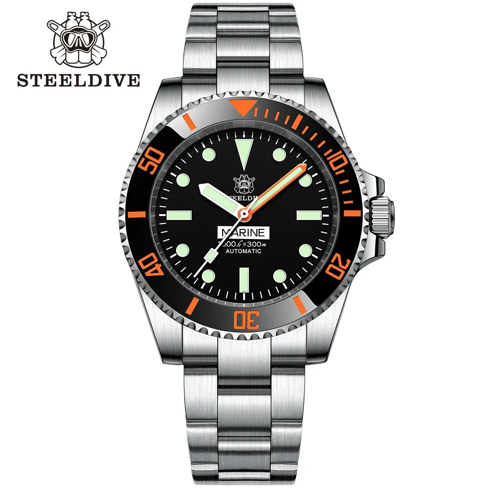Welcome DealSteeldive SD1954C Orange Sub Automatic Watch V2