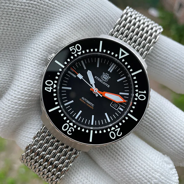 Welcome DealSteeldive SD1989 Monobloc 1000m Diver Watch