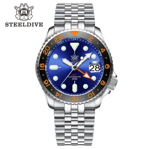 Welcome DealSteeldive SD1994 SKX007 NH34 GMT Automatic Watch 