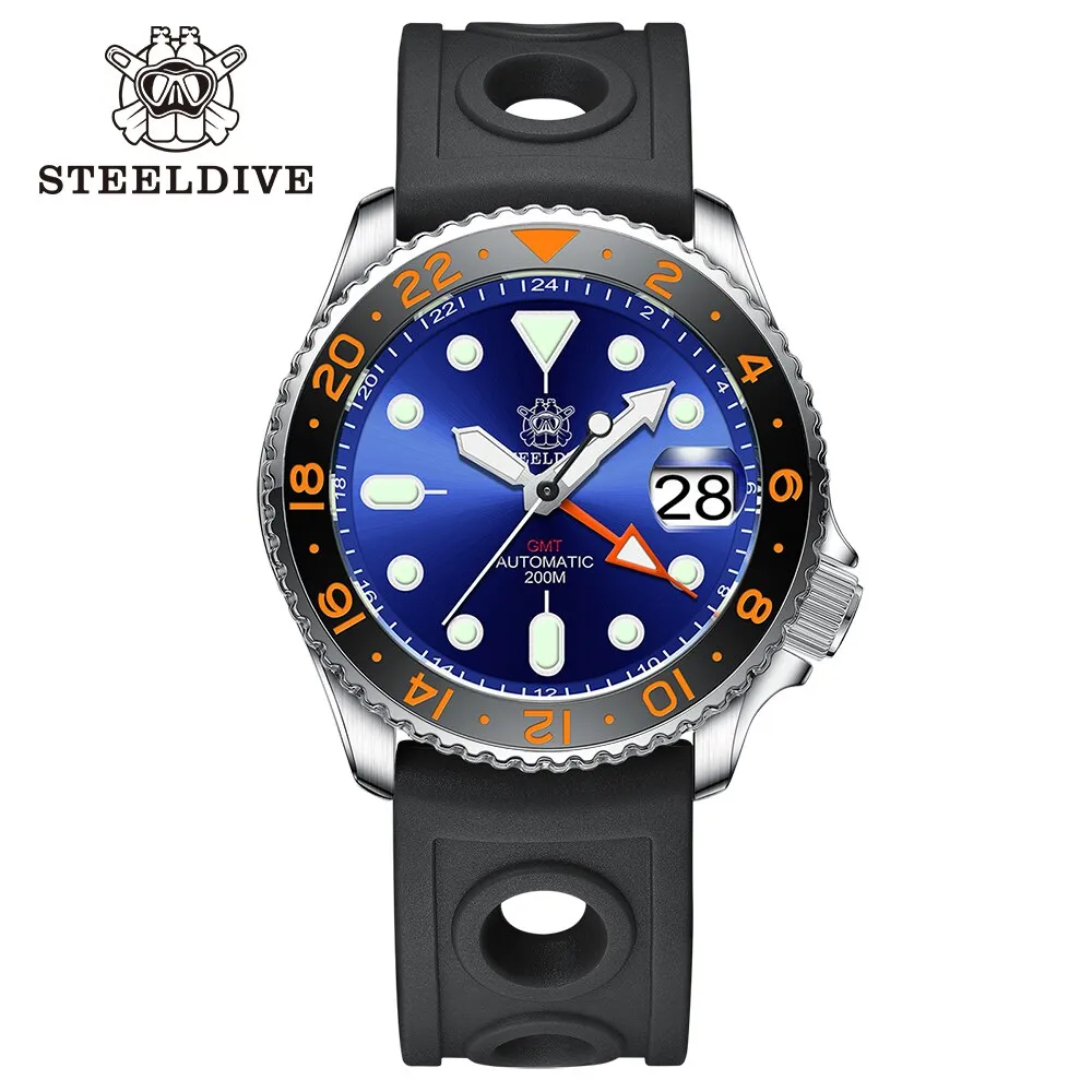 Welcome DealSteeldive SD1994 SKX007 NH34 GMT Automatic Watch