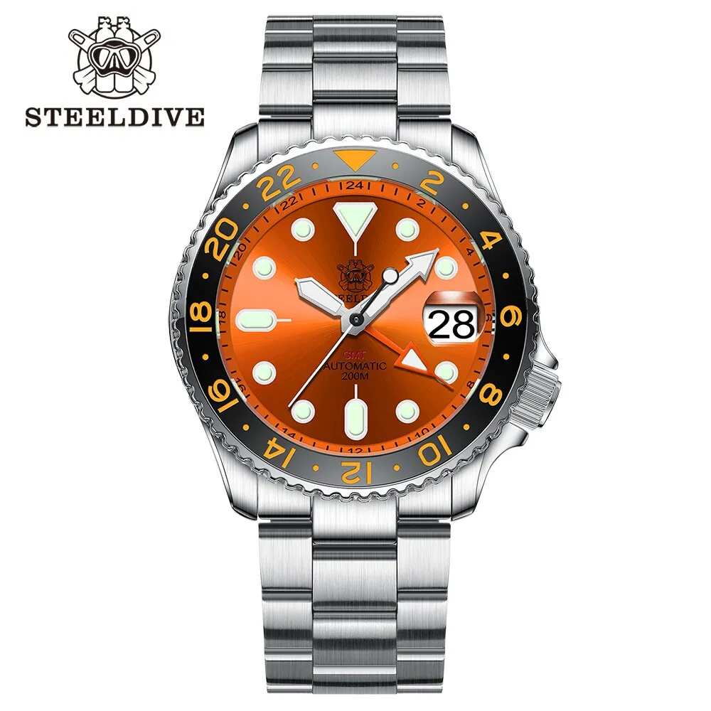 Welcome DealSteeldive SD1994 SKX007 NH34 GMT Automatic Watch