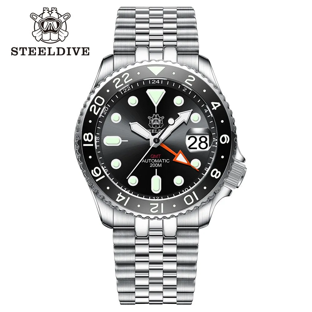 Welcome DealSteeldive SD1994 SKX007 NH34 GMT Automatic Watch