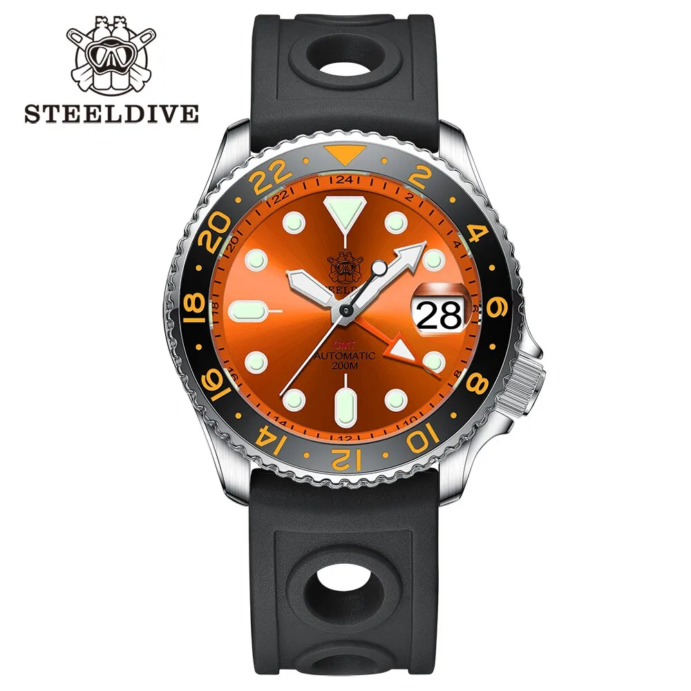 Welcome DealSteeldive SD1994 SKX007 NH34 GMT Automatic Watch