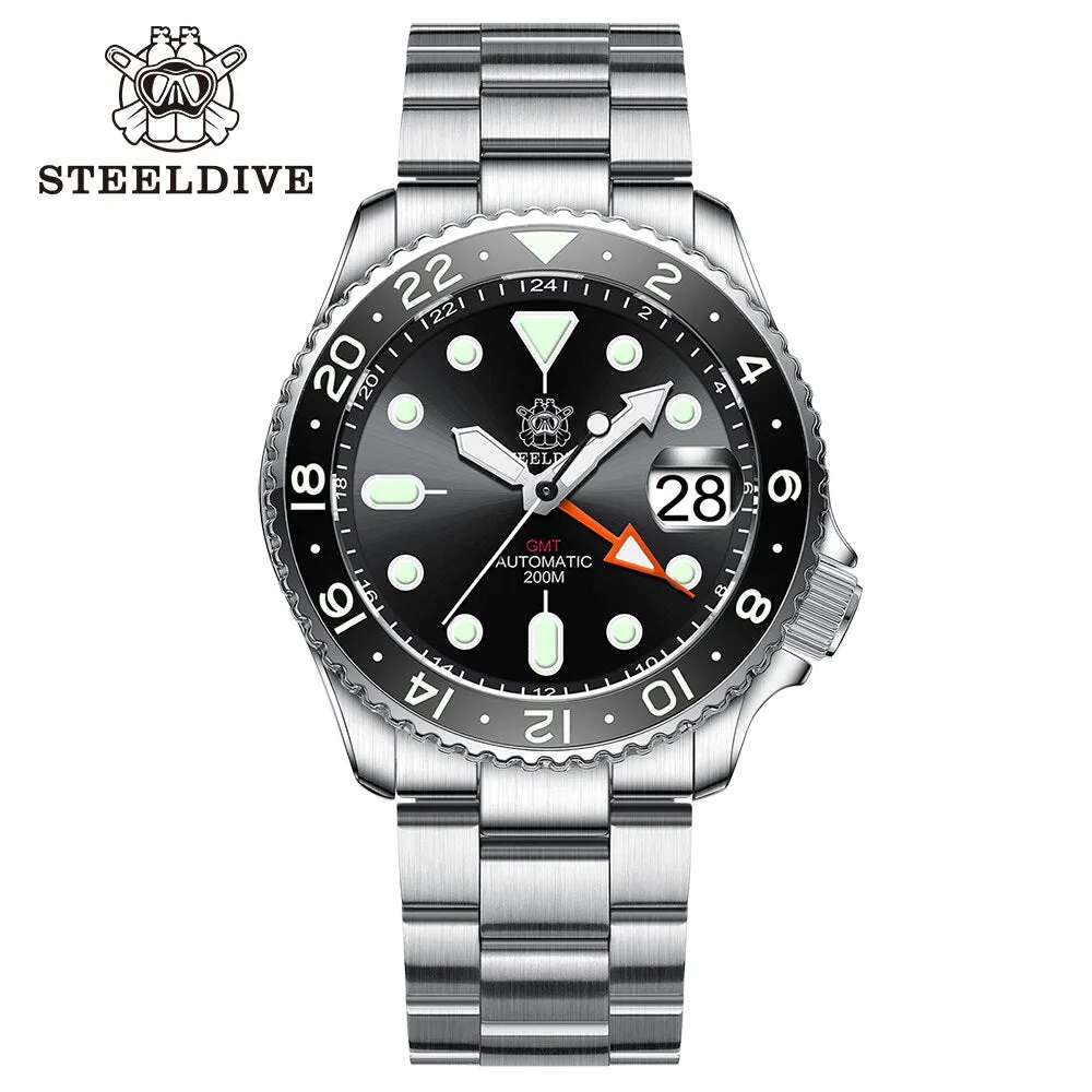 Welcome DealSteeldive SD1994 SKX007 NH34 GMT Automatic Watch