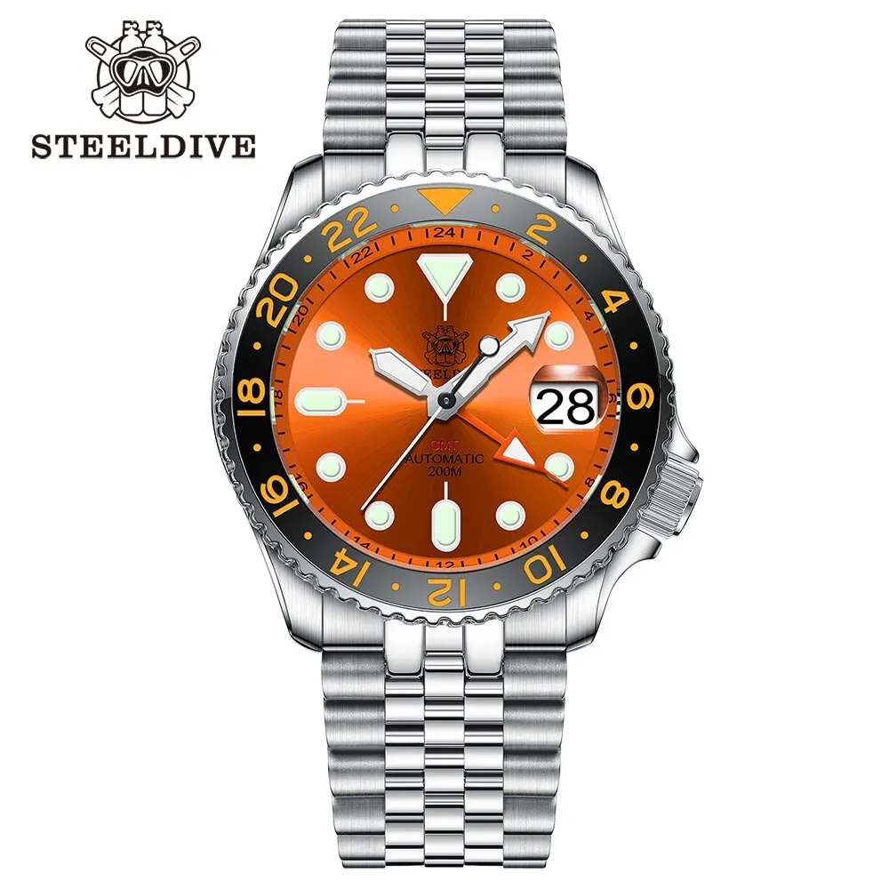 Welcome DealSteeldive SD1994 SKX007 NH34 GMT Automatic Watch