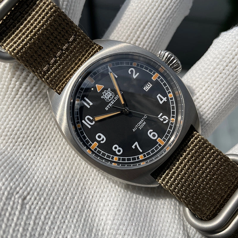 Welcome DealSteeldive SD1907P 40mm W10 Military Automatic Watch