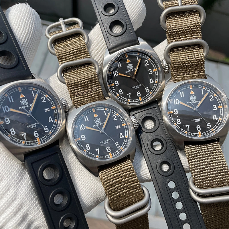 Welcome DealSteeldive SD1907P 40mm W10 Military Automatic Watch