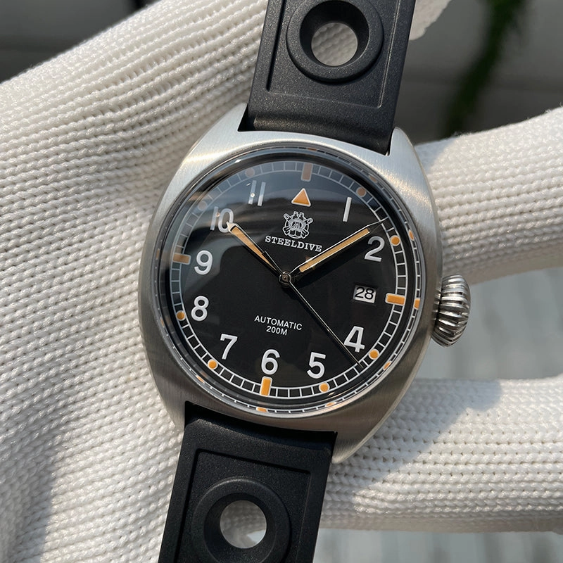 Welcome DealSteeldive SD1907P 40mm W10 Military Automatic Watch