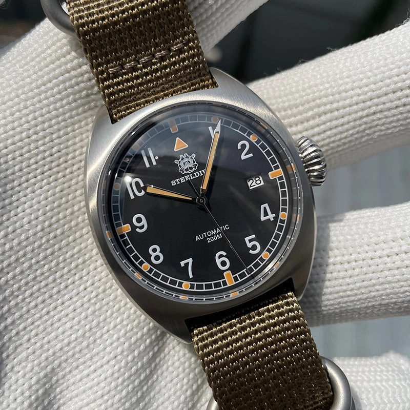 Welcome DealSteeldive SD1907P 40mm W10 Military Automatic Watch