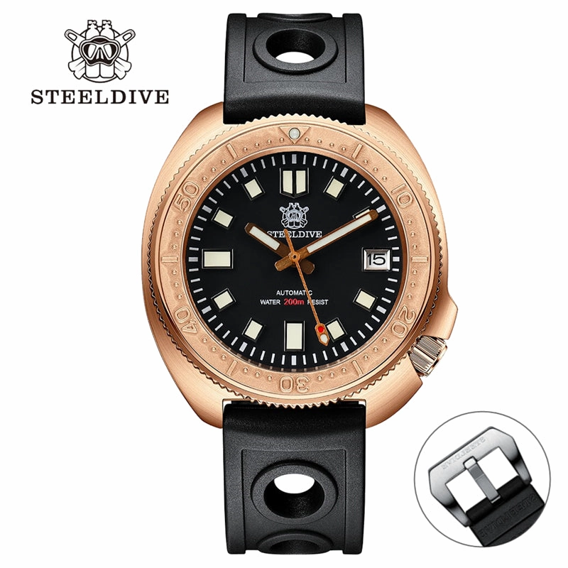 Welcome DealSteeldive SD1970S Bronze 6105 Turtle Diving Watch V2