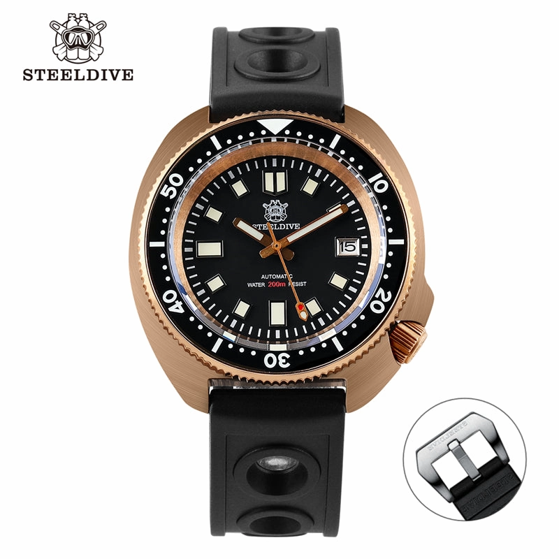 Welcome DealSteeldive SD1970S Bronze 6105 Turtle Diving Watch V2