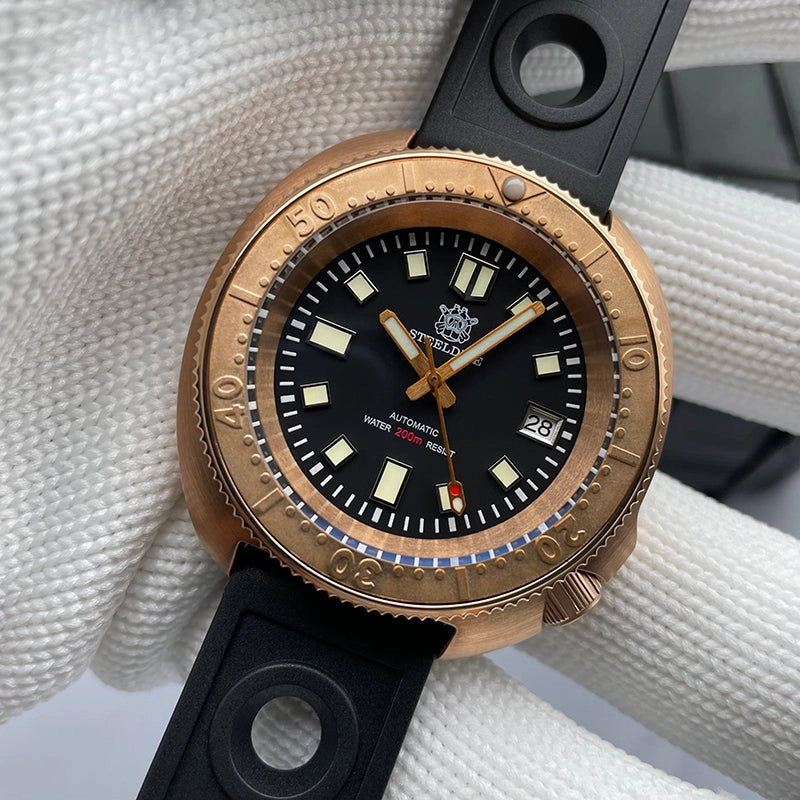 Welcome DealSteeldive SD1970S Bronze 6105 Turtle Diving Watch V2
