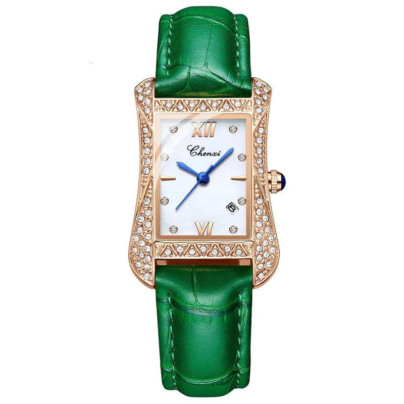 Women Wrist Watch CHENXI Brand Irregular Dial Diamond