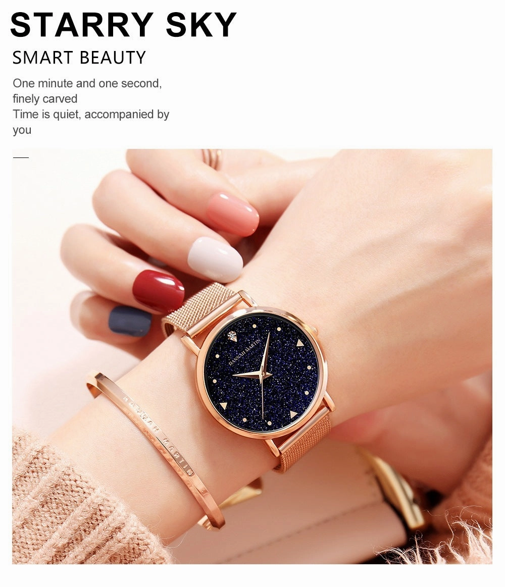 Women's Waterproof Starry Simple Quartz Watch