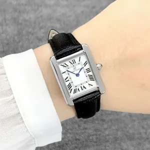 Women's Belt Rectangular Dial Roman Scale Quartz Watch 
