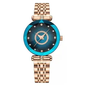 Women's Crystal Simple Steel Band Watch 