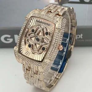 Women's Diamond Bracelet Quartz Watch 