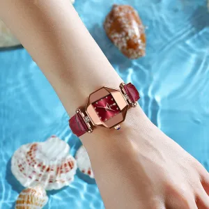Women's Fashion Simple Diamond Quartz Watch 