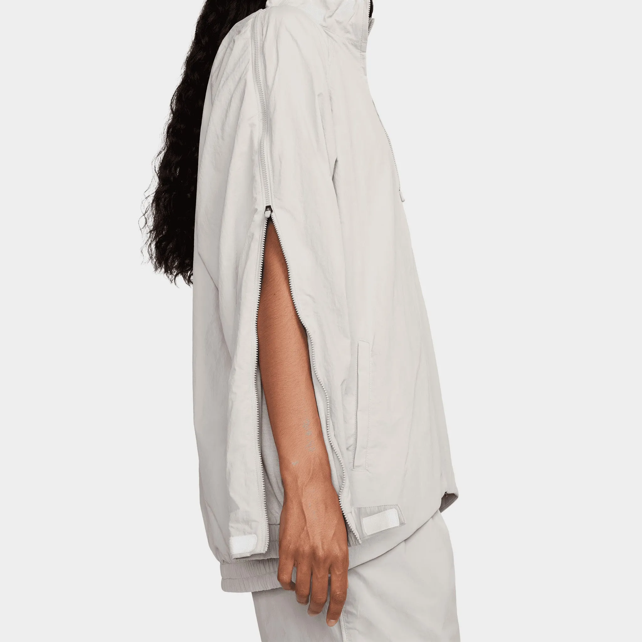 Womens Nike Nike Sportswear Women's Repel Zip Jacket Lt Iron Ore / White
