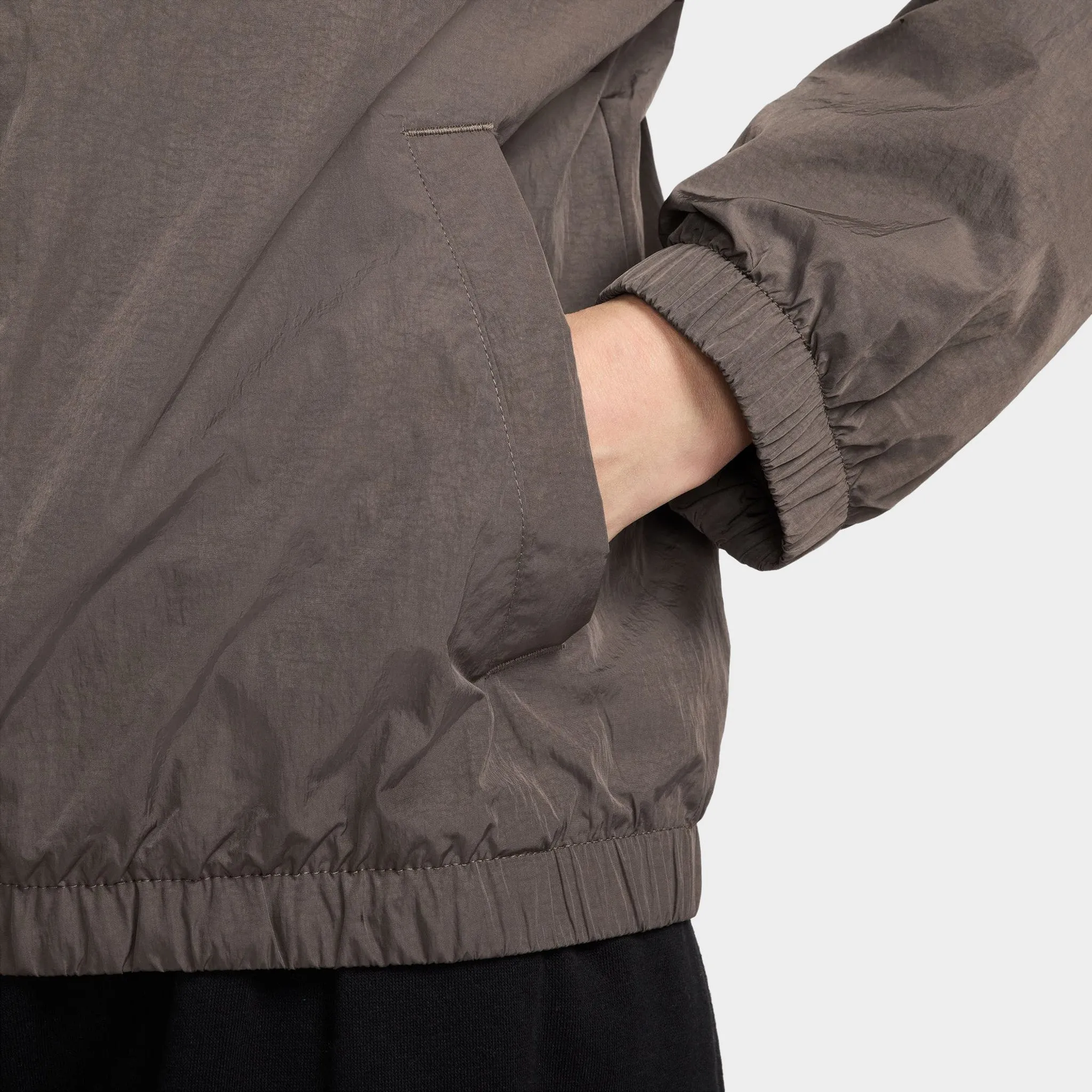 Womens Nike Nike Windrunner Women's Loose UV Woven Full Zip Jacket Ironstone / White