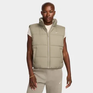 Womens Nike Nike Women's Sportswear Classic Therma-FIT Vest Light Army / White