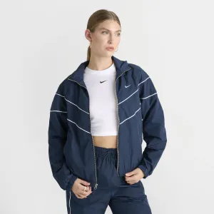 Womens Nike Nike Women's Windrunner UV Protection Woven Full-Zip Jacket Armory Navy / White